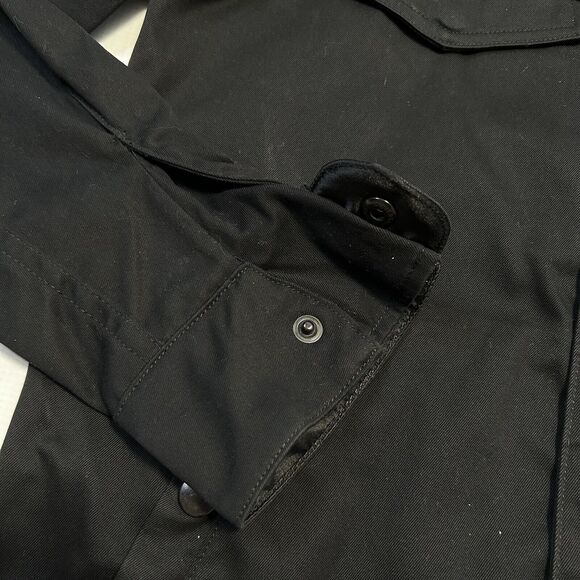 Monadic Mens Cargo Jacket Size Small Black Full Zip Shacket - Picture 10 of 15